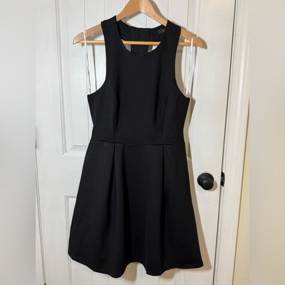 Lulu's Chic Black Strappy Back Dress - Picture 5 of 8